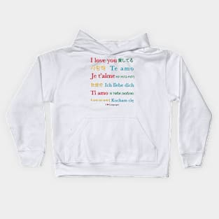 I Love Languages: I Love You! Kids Hoodie